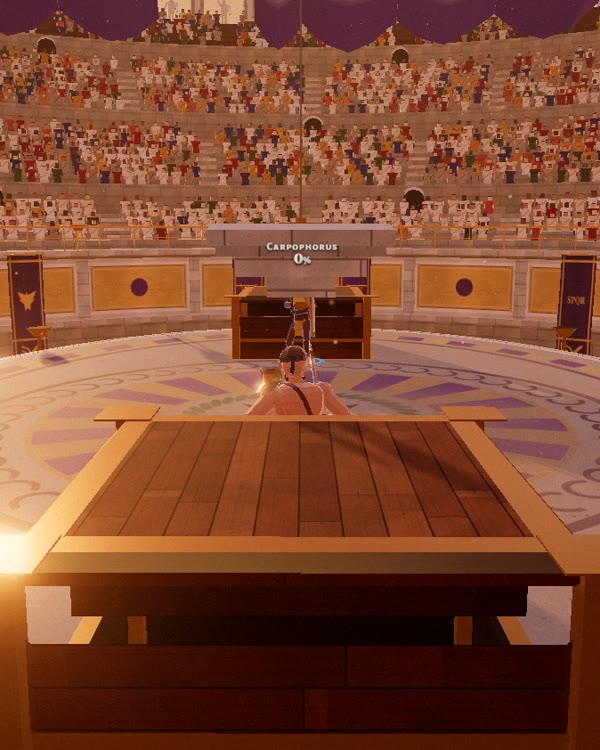 Priscus in the arena